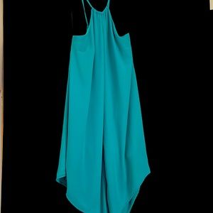 Turquoise halter top dress.